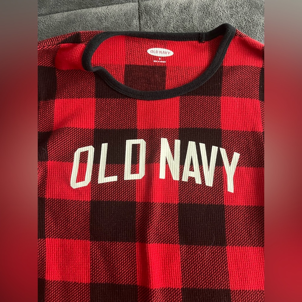 Old Navy Pajama Long Sleeve Shirt - Picture 2 of 2